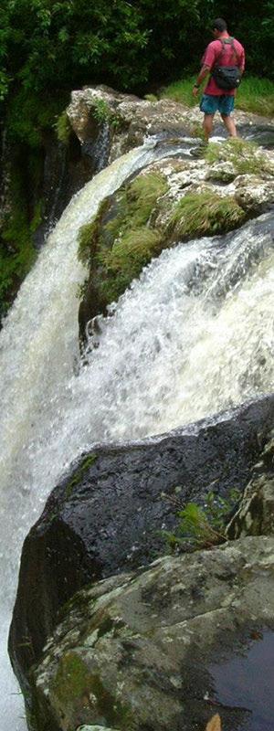 Andrea Lodge Mauritius hiking waterfall 